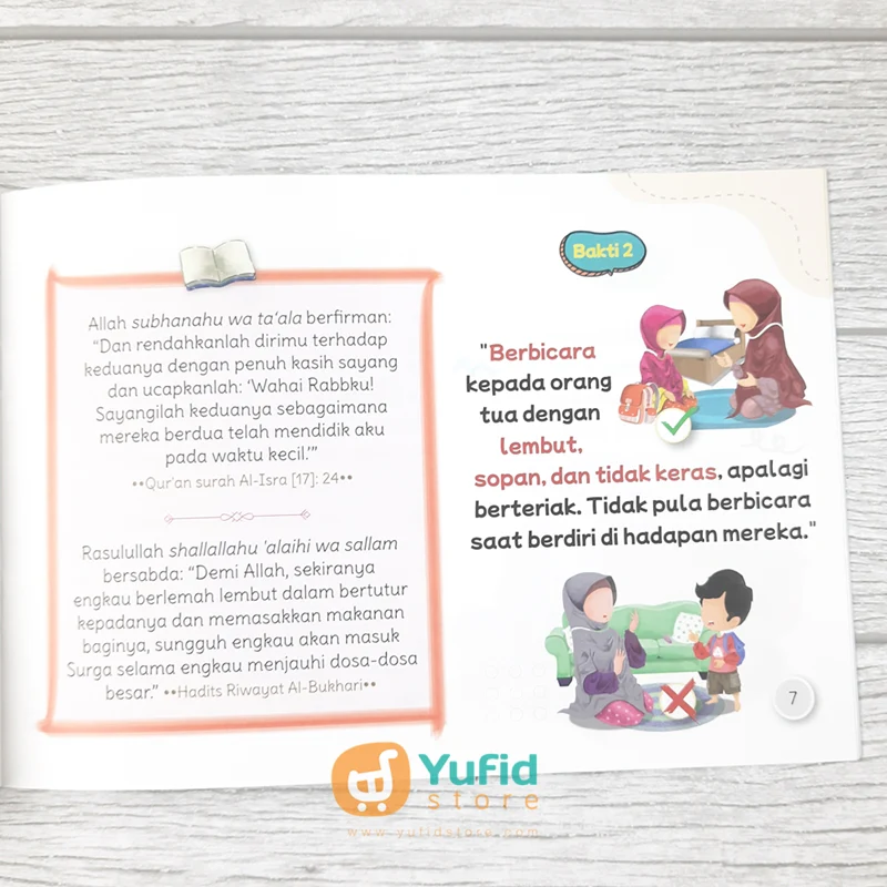 BUKU SERIAL ADAB ANAK SHALIH AKU SAYANG AYAH DAN IBU (PUSTAKA IMAM ASY SYAFII) - Image 5