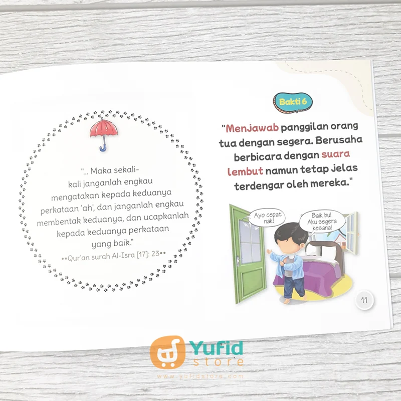 BUKU SERIAL ADAB ANAK SHALIH AKU SAYANG AYAH DAN IBU (PUSTAKA IMAM ASY SYAFII) - Image 7
