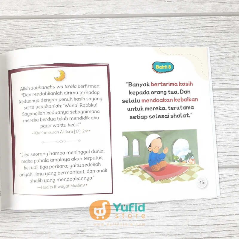 BUKU SERIAL ADAB ANAK SHALIH AKU SAYANG AYAH DAN IBU (PUSTAKA IMAM ASY SYAFII) - Image 8