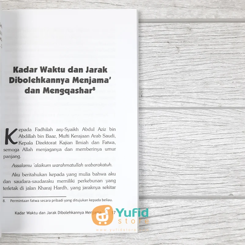 BUKU SHALAT JAMA’ DAN QASHAR FATWA LENGKAP SYAIKH BIN BAAZ (AT-TIBYAN) - Image 5