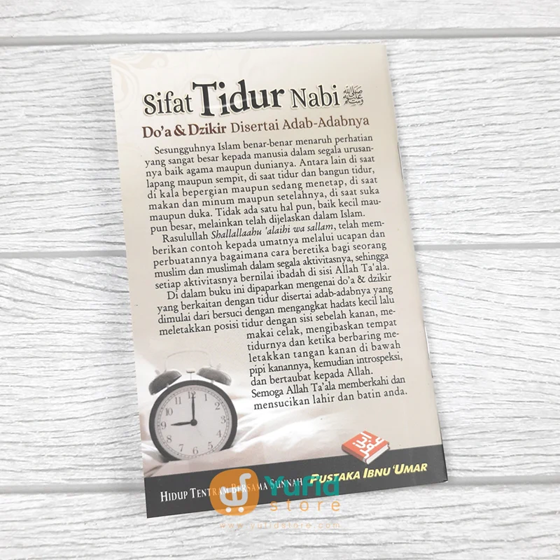 Buku Sifat Tidur Nabi (Pustaka Ibnu Umar) - Image 2