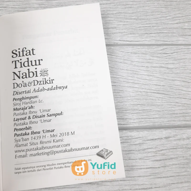 Buku Sifat Tidur Nabi (Pustaka Ibnu Umar) - Image 3