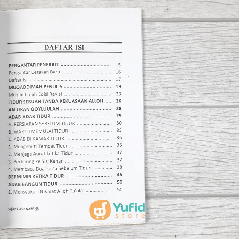 BUKU SIFAT TIDUR NABI TELADANI TIDUR SANG RASUL (MEDIA TARBIYAH) - Image 4
