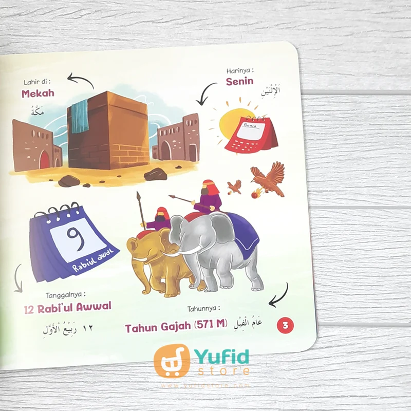 BUKU SIRAH NABAWIYAH FOR BABY 100 KATA PERTAMAKU TENTANG RASULULLAH (MEDIA SHOLIH) - Image 5