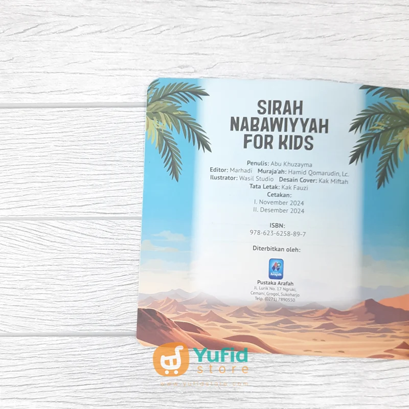 BUKU SIRAH NABAWIYYAH FOR KIDS (ARAFAH KIDS) - Image 4