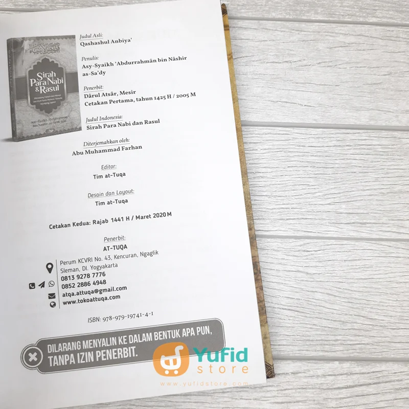 Buku Sirah Para Nabi Dan Rasul (Attuqa) - Image 3