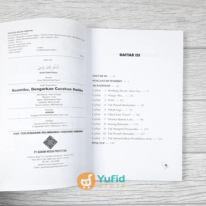 BUKU SUAMIKU DENGARKAN CURAHAN HATIKU (AQWAM) - Image 3