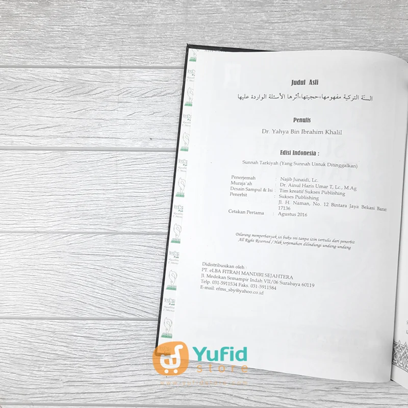 BUKU SUNNAH TARKIYAH YANG SUNNAH UNTUK DITINGGALKAN (SUKSES PUBLISHING) - Image 3