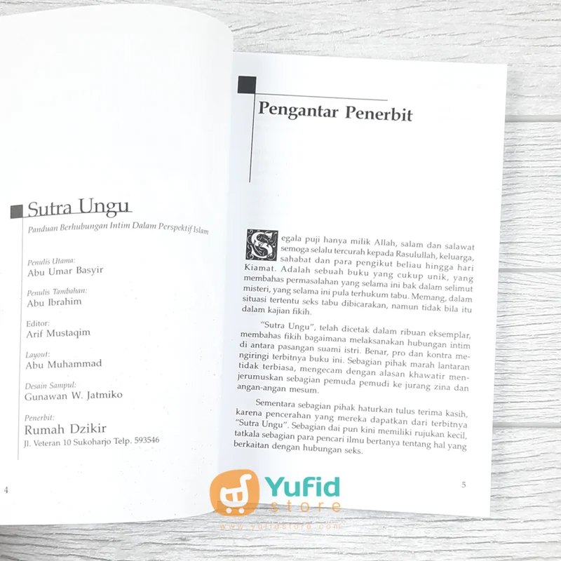 BUKU SUTRA UNGU - PANDUAN BERHUBUNGAN INTIM DALAM PERSPEKTIF ISLAM (RUMAH DZIKIR) - Image 3