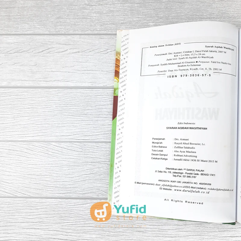 BUKU SYARAH AQIDAH WASITHIYAH (DARUL FALAH) - Image 3
