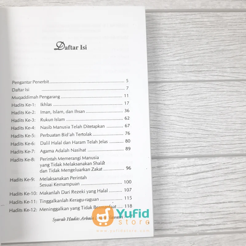 BUKU SYARAH HADITS ARBAIN (MEDIA HIDAYAH) - Image 4