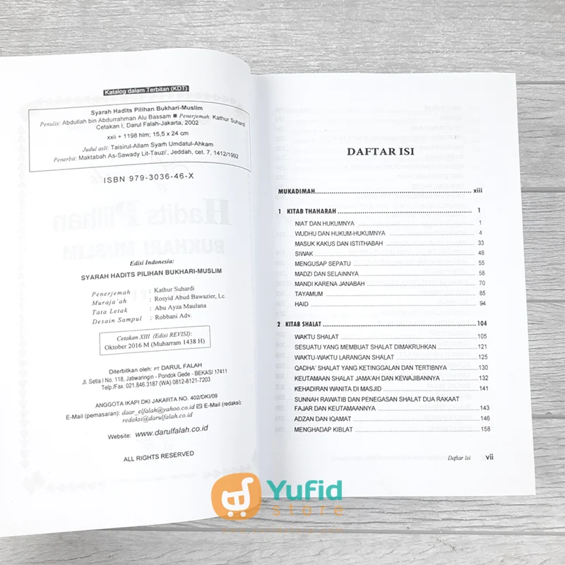 BUKU SYARAH HADITS PILIHAN BUKHARI MUSLIM (DARUL FALAH) - Image 3