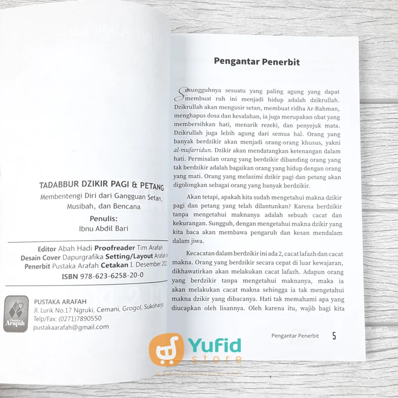 BUKU TADABBUR DZIKIR PAGI DAN PETANG (PUSTAKA ARAFAH) - Image 3