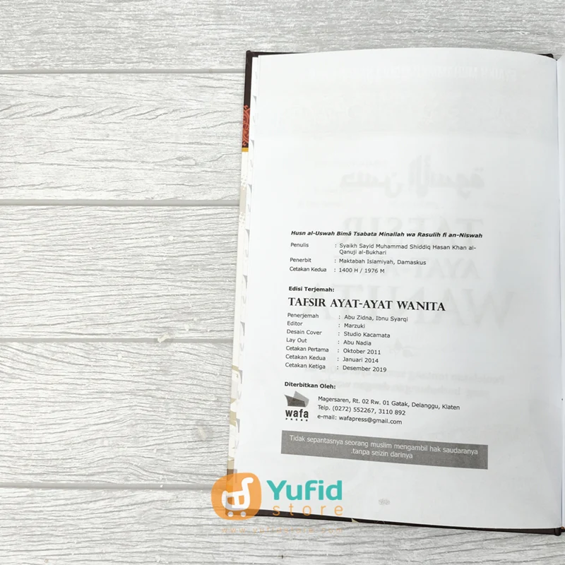 BUKU TAFSIR AYAT-AYAT WANITA (WAFA PUBLISHING) - Image 3