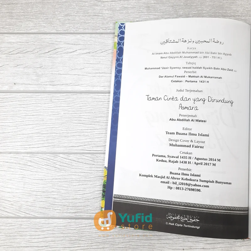 BUKU TAMAN CINTA DAN YANG DIRUNDUNG ASMARA (BUANA ILMU ISLAMI) - Image 3