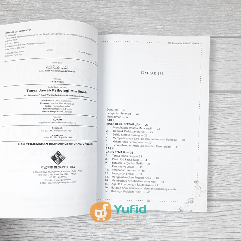 BUKU TANYA JAWAB PSIKOLOGI MUSLIMAH (AQWAM) - Image 3