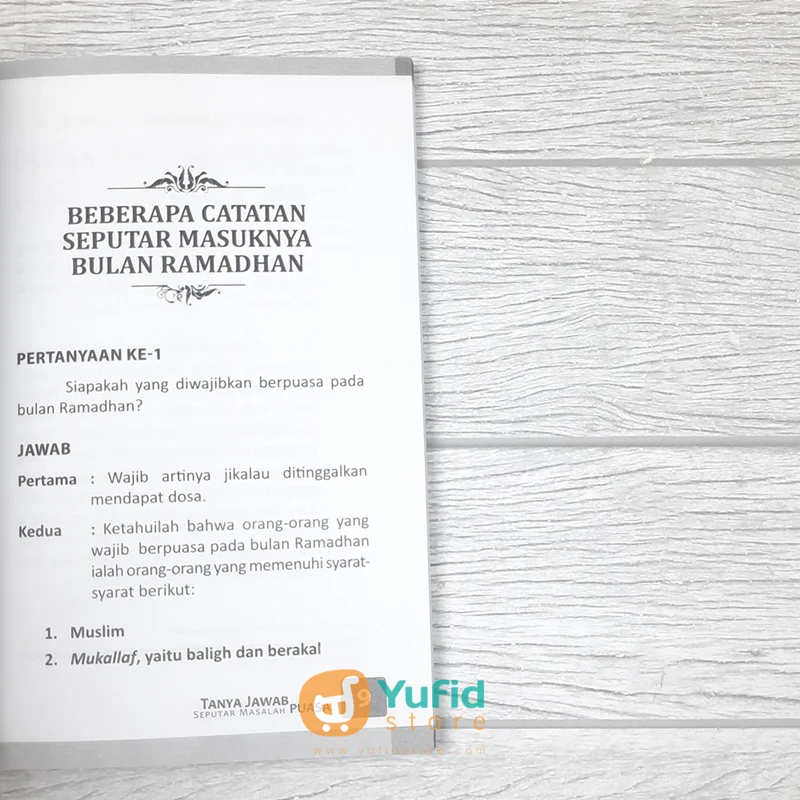 BUKU TANYA JAWAB SEPUTAR MASALAH PUASA (DARUL ILMI) - Image 6
