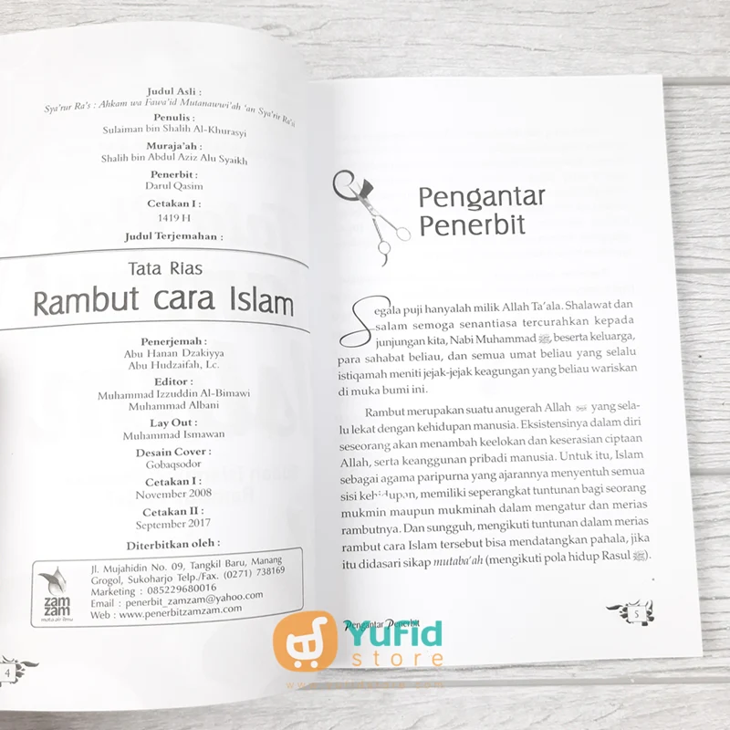 BUKU TATA RIAS RAMBUT CARA ISLAM (ZAM ZAM) - Image 3