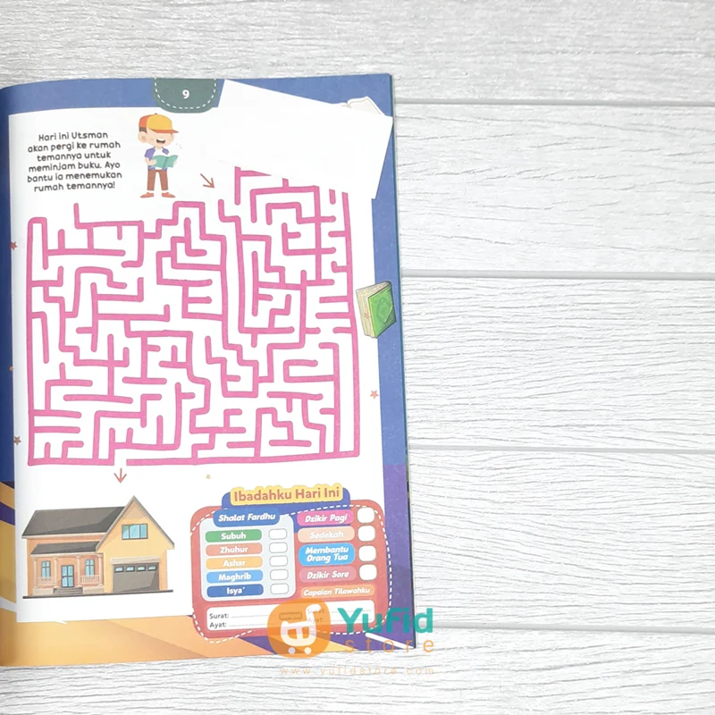 BUKU TEKA-TEKI SHALIH SHALIHAH DAN BUKU MAZE SERU ANAK MUSLIM (PUSTAKA ARAFAH) - Image 9
