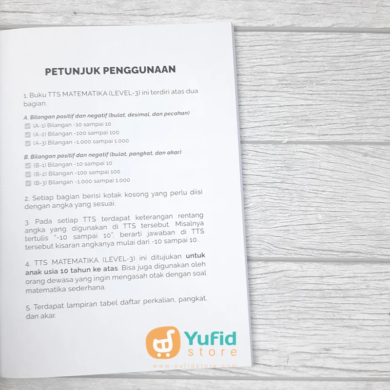 BUKU TEKA-TEKI SILANG MATEMATIKA LEVEL 3 (PINISI SAMUDRA ILMU) - Image 4