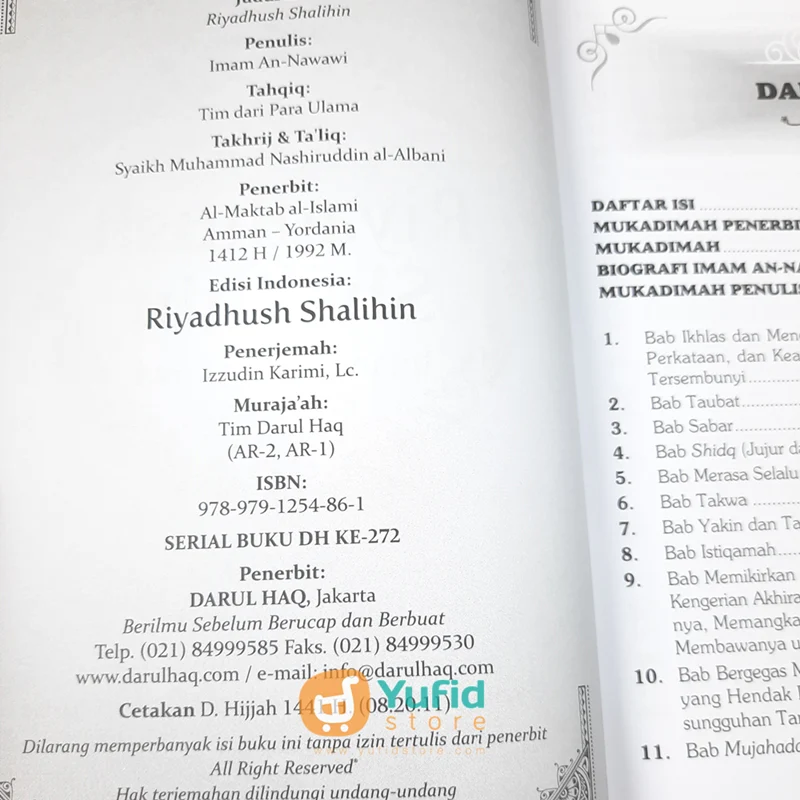 Buku Terjemah Kitab Riyadhush Shalihin (Darul Haq) - Image 3
