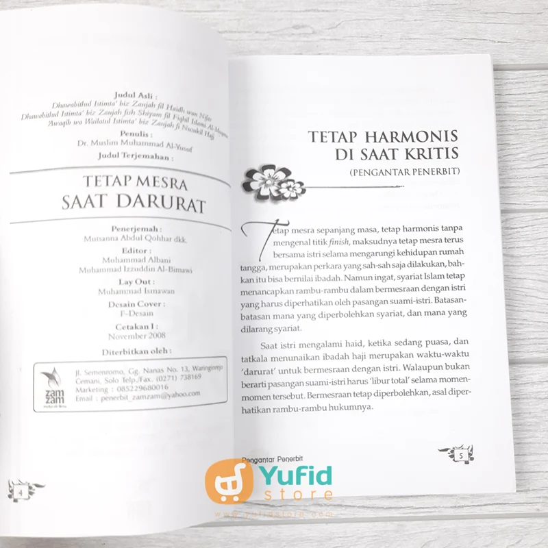 BUKU TETAP MESRA SAAT DARURAT (ZAM ZAM) - Image 3