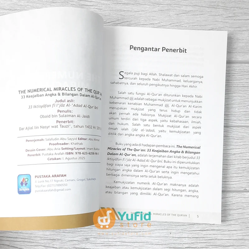 BUKU THE NUMERICAL MIRACLES OF THE QURAN (PUSTAKA ARAFAH) - Image 3