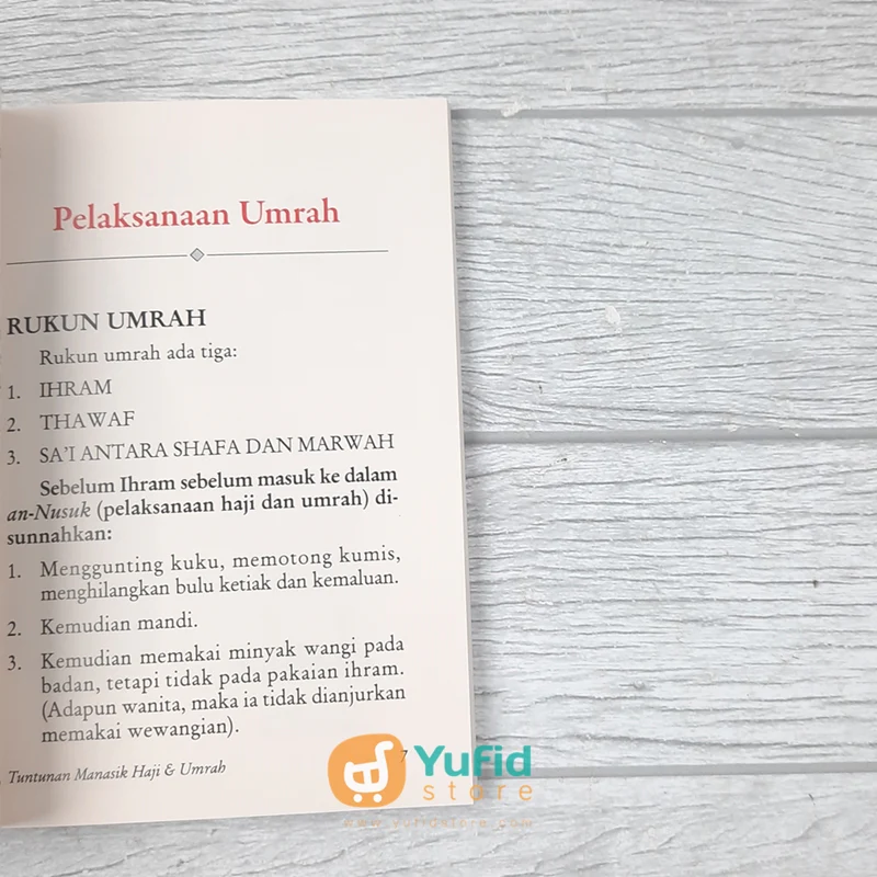 BUKU SAKU TUNTUNAN MANASIK HAJI DAN UMRAH (PUSTAKA IBNU UMAR) - Image 7