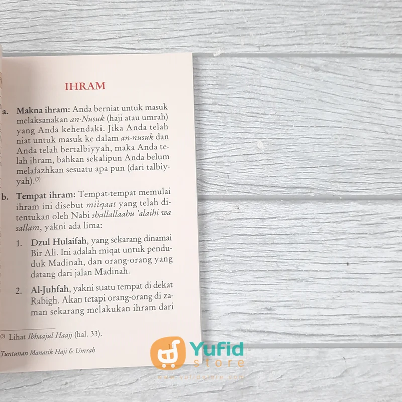 BUKU SAKU TUNTUNAN MANASIK HAJI DAN UMRAH (PUSTAKA IBNU UMAR) - Image 8