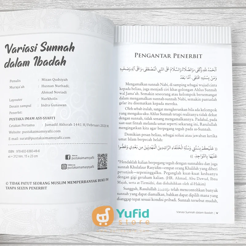 BUKU VARIASI SUNNAH DALAM IBADAH (PUSTAKA IMAM ASY SYAFII) - Image 3