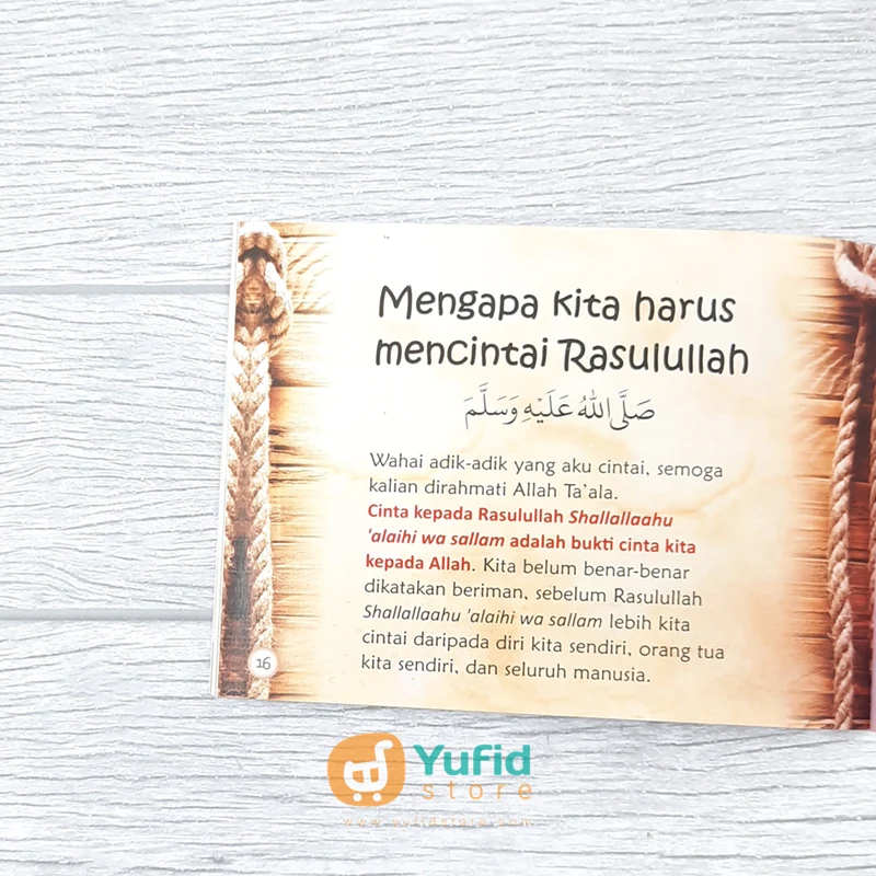 BUKU SAKU WAHAI ADIK-ADIK CINTAILAH RASULULLAH (PUSTAKA IBNU UMAR) - Image 6