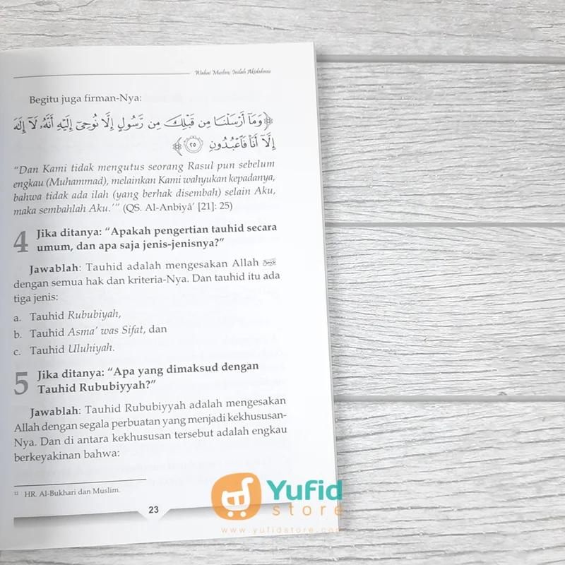 BUKU WAHAI MUSLIM INILAH AKIDAHMU (PUSTAKA IMAM ASY SYAFII) - Image 8