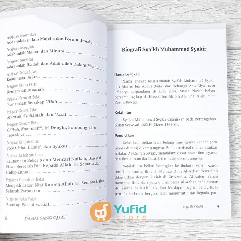 BUKU WASIAT SANG GURU (PUSTAKA ARAFAH) - Image 5