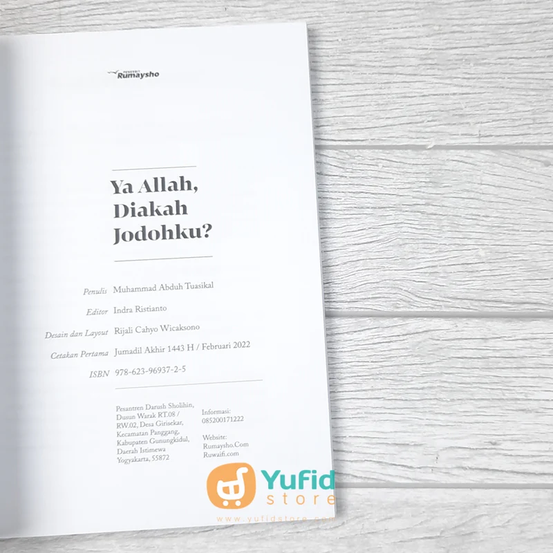 BUKU YA ALLAH DIAKAH JODOHKU (RUMAYSHO) - Image 3