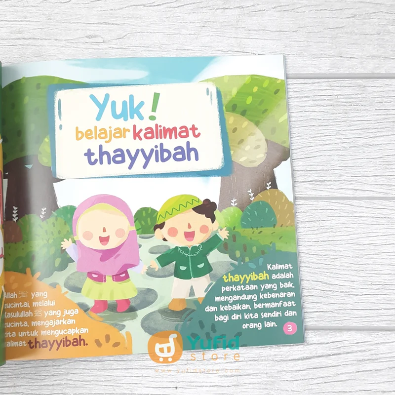 BUKU YUK BELAJAR KALIMAT THAYYIBAH BASMALAH - HAMDALAH (EL HANA) - Image 3