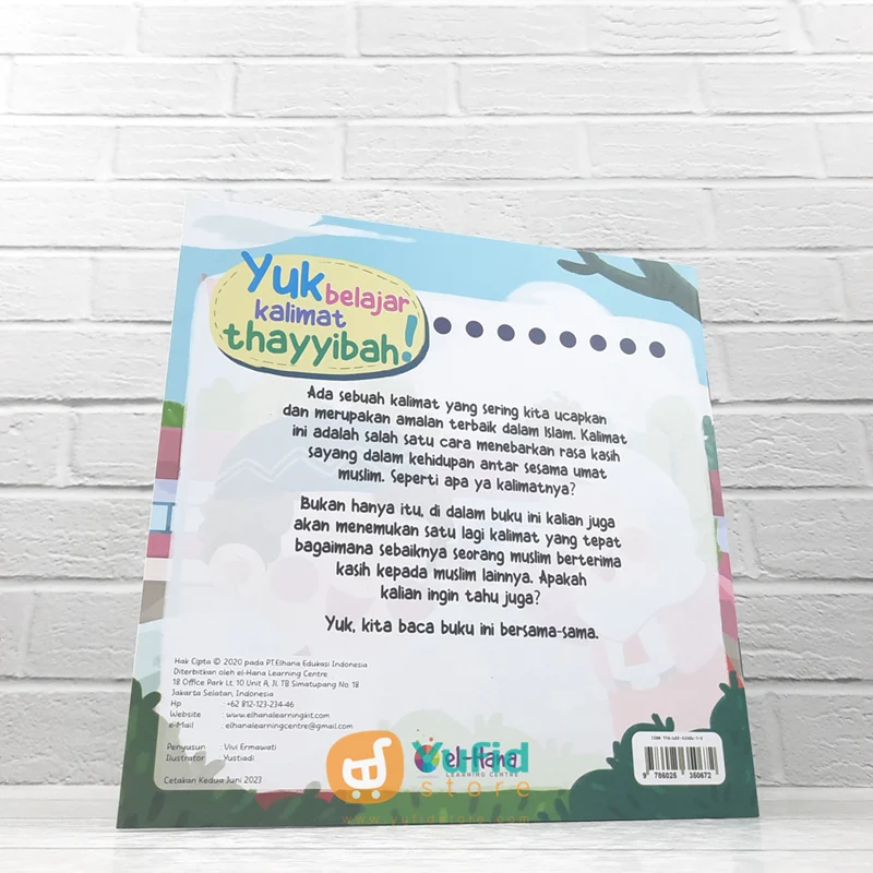 BUKU YUK BELAJAR KALIMAT THAYYIBAH! SALAM-JAZAKALLAH KHAIRAN (EL-HANA) - Image 2