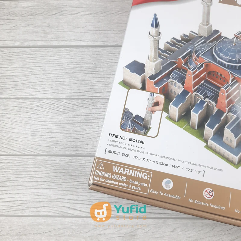 CubicFun 3D Puzzle Miniatur Masjid Aya Sofya Hagia Sophia Turki - Image 4