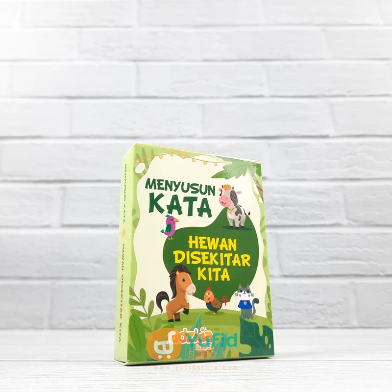 FLASH CARD MENYUSUN KATA HEWAN DI SEKITAR KITA (ADZKIA BOOKS)