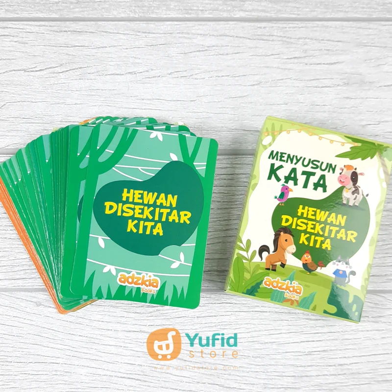 FLASH CARD MENYUSUN KATA HEWAN DI SEKITAR KITA (ADZKIA BOOKS) - Image 3