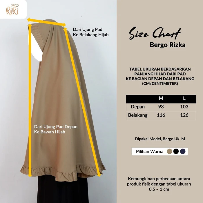 Gamis RiRi – Bergo Syar’i Model Rizka - Image 2