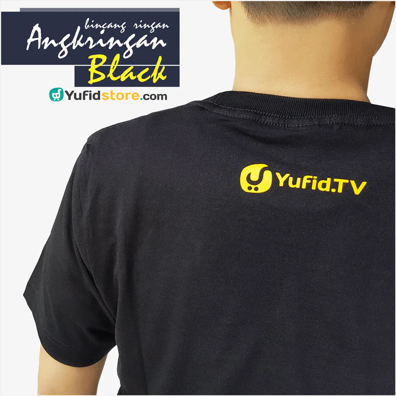 Kaos Dakwah Bincang Ringan Angkringan Black - Image 3