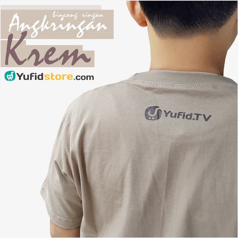 Kaos Dakwah Bincang Ringan Angkringan Krem - Image 3