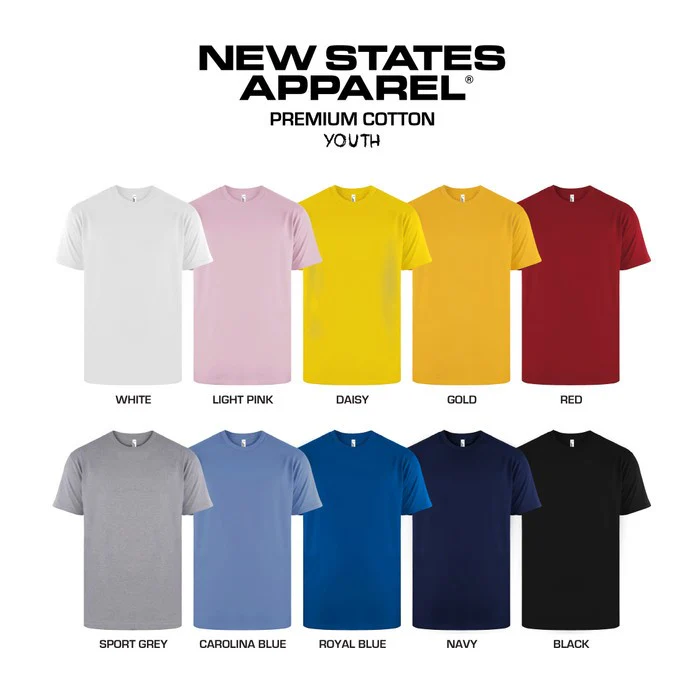 Kaos Polos Anak NSA Premium 24s - New States Apparel Premium Cotton Youth 72Y00 - Image 3
