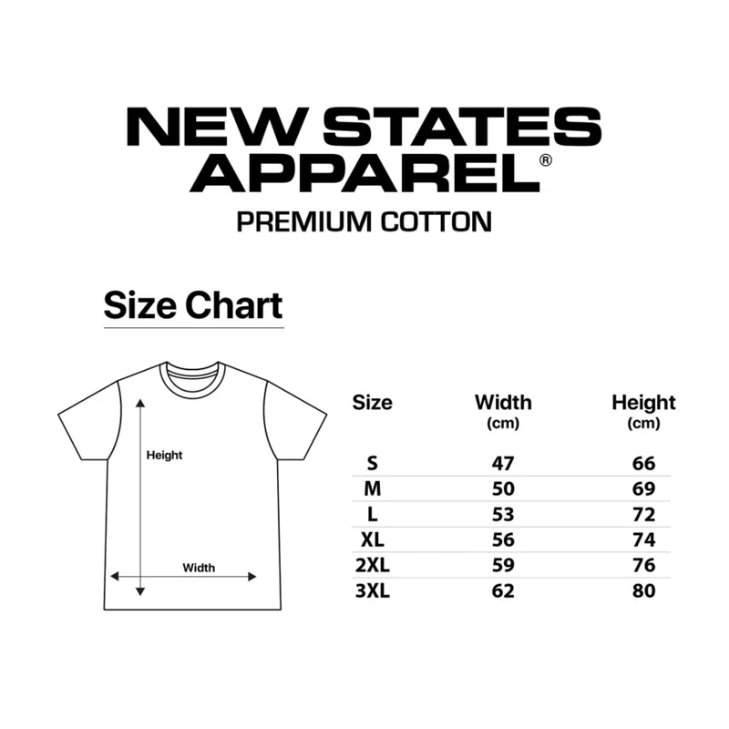 Kaos Polos NSA Premium 24s - New States Apparel Premium Cotton 7200 - Ukuran 2XL - Image 4