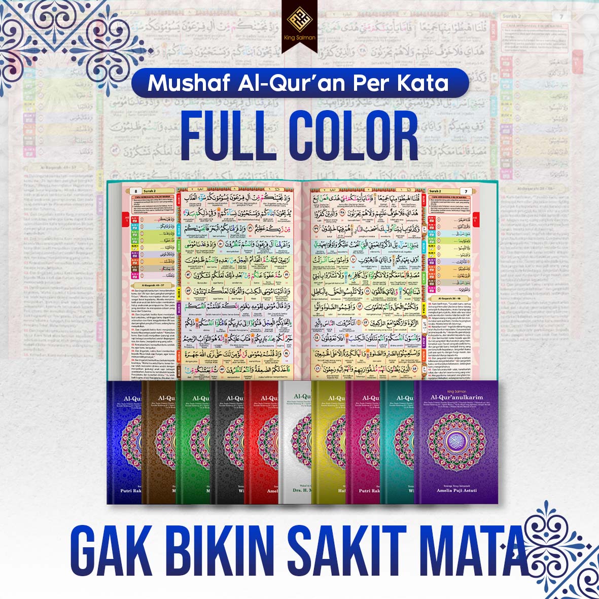 Mushaf Al-Qur'an Custom Nama Ukuran A4 Tipe Terjemah Perkata (King Salman) - Image 5