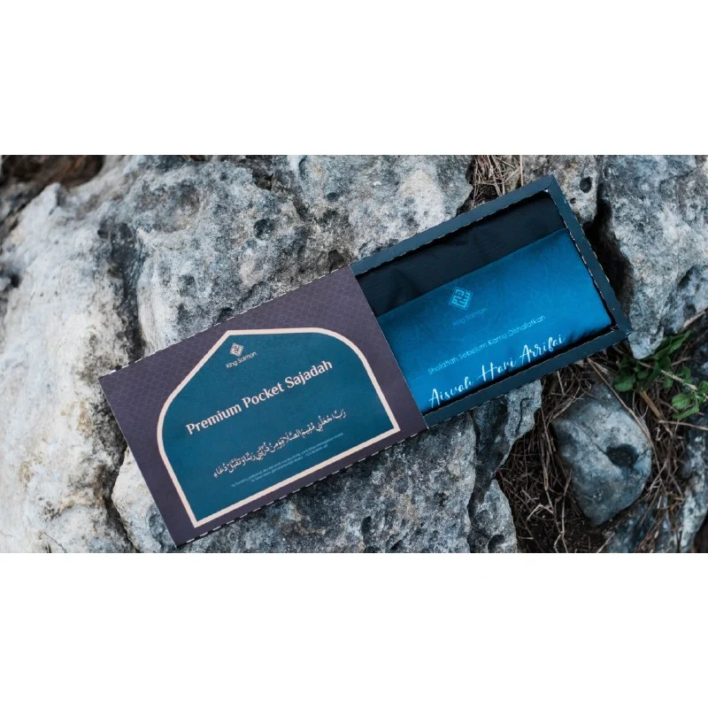 King Salman Premium Pocket Sajadah Custom Nama Ukuran Medium (King Salman) - Image 5