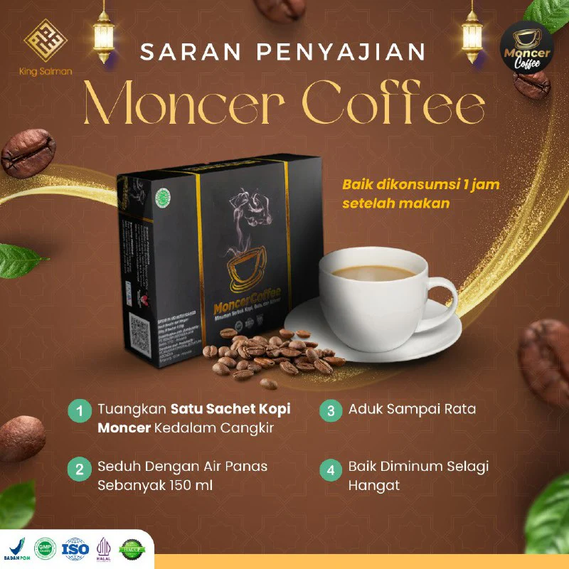 KOPI HERBAL STAMINA MONCER COFFEE - PAKET BOKS ISI 8 SACHET - Image 6