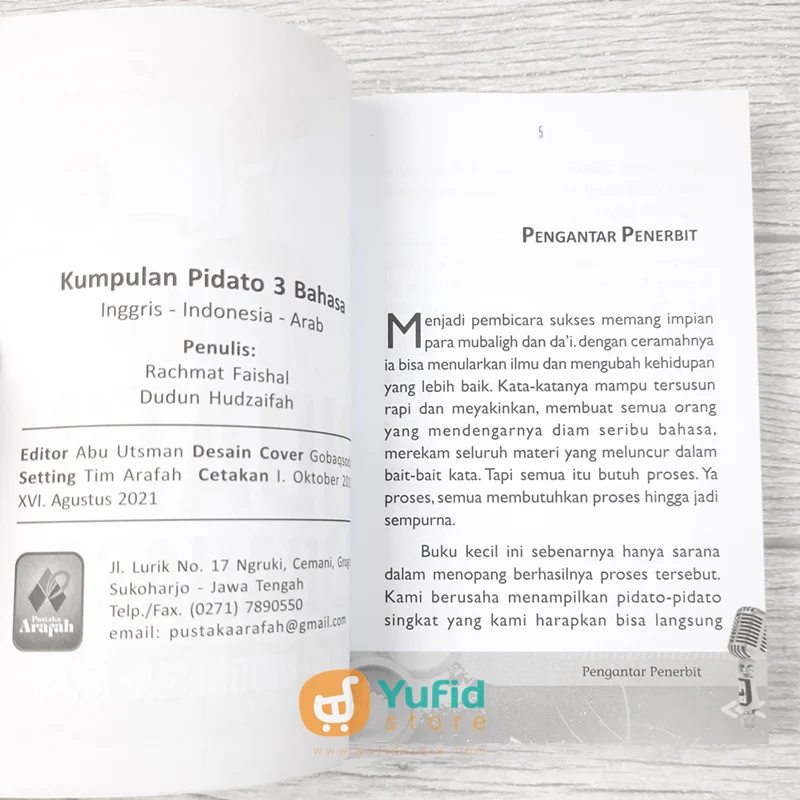 KUMPULAN PIDATO 3 BAHASA (PUSTAKA ARAFAH) - Image 3