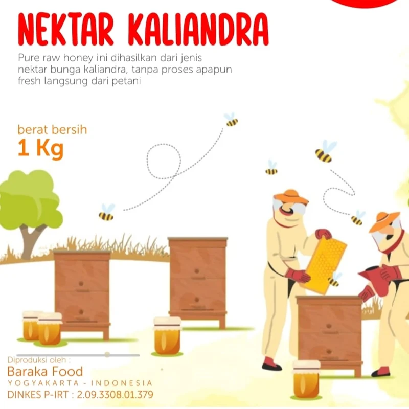 MADU TENAN NEKTAR KALIANDRA 1 KG - PURE RAW HONEY