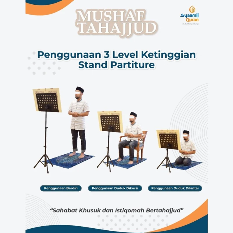 MUSHAF TAHAJJUD DENGAN STAND PARTITUR (SYAAMIL QURAN) - Image 4
